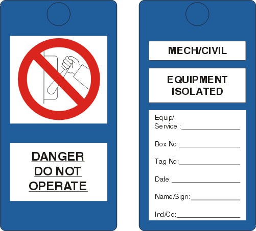 Mechanical lockout tags